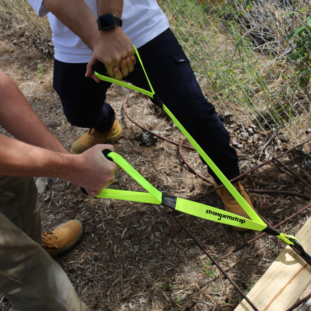 Strong Arm Strap DOUBLE HEADER - Fluro Yellow