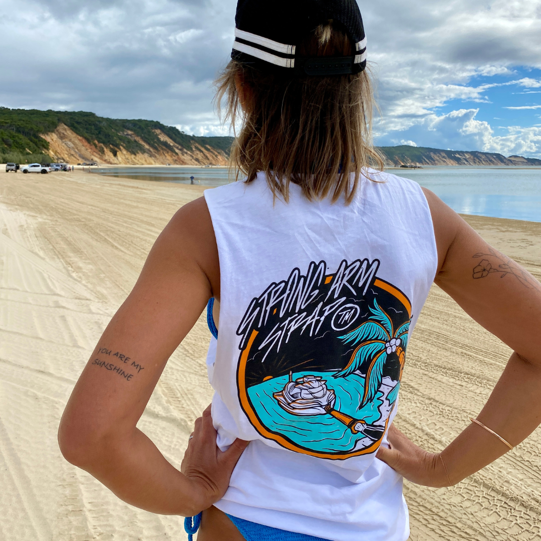 'Gettin Out' TANK - White